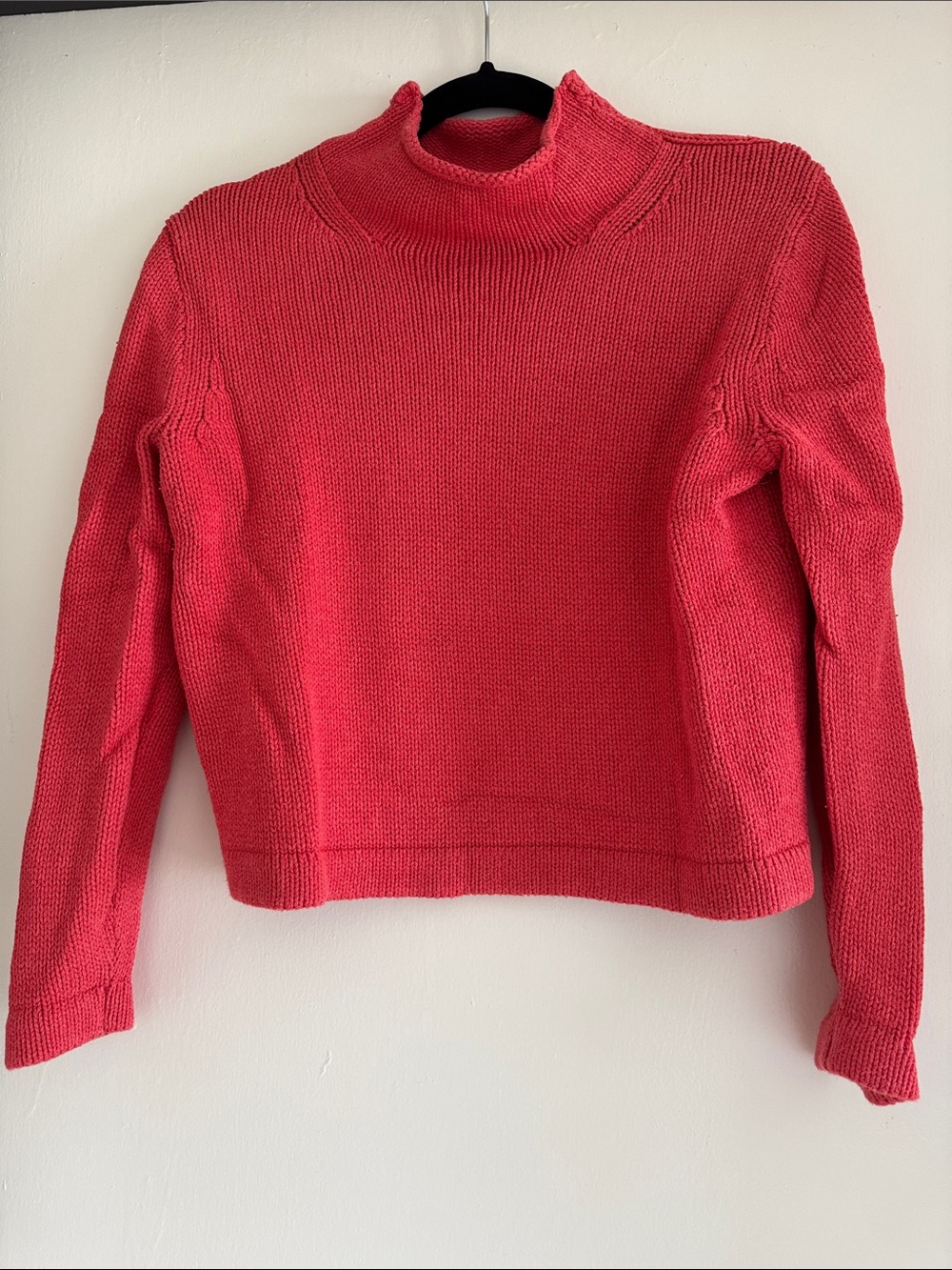 J. Crew Coral Pink Turtleneck Sweater